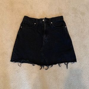 Madewell jean skirt